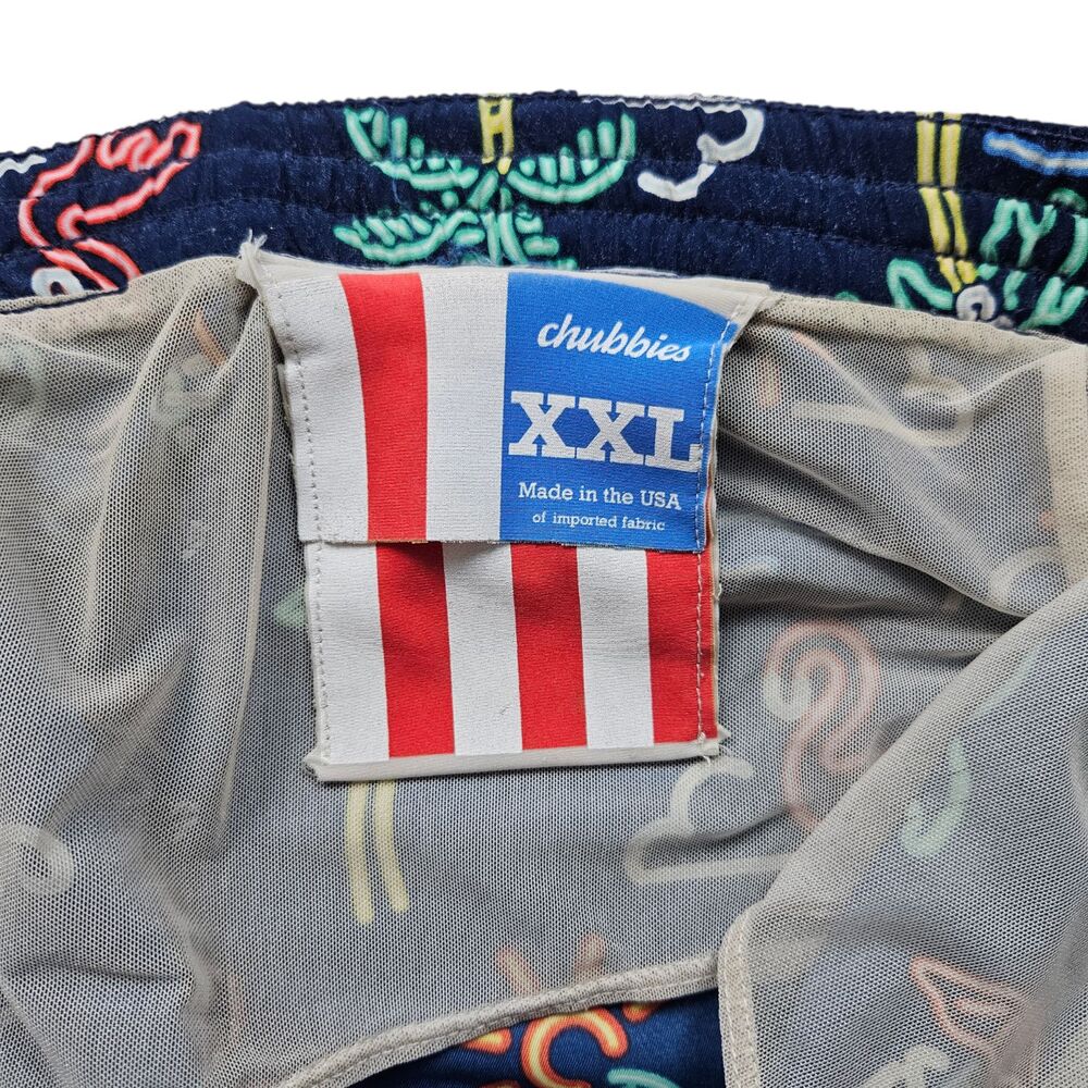 Chubbies Neon Light Swim Trunks Shorts Mens XXL 2XL Made in USA Classic - Picture 6 of 7
